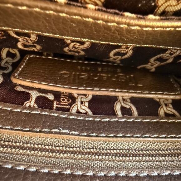 Tignanello Gold Metallic Leather Crossbody - Picture 5 of 8